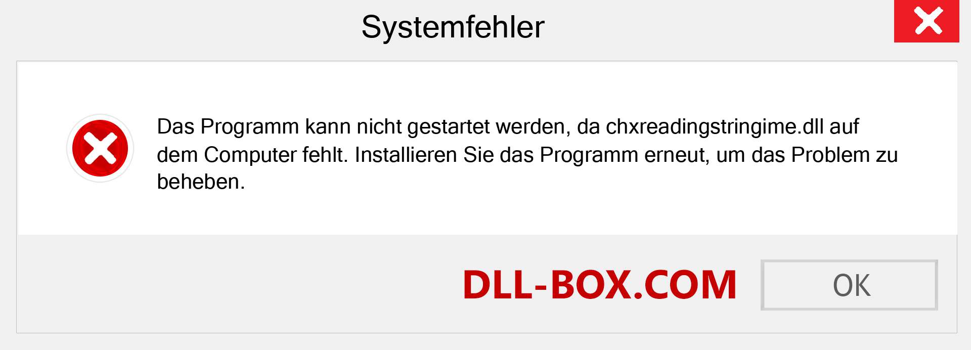 chxreadingstringime.dll-Datei fehlt?. Download für Windows 7, 8, 10 - Fix chxreadingstringime dll Missing Error unter Windows, Fotos, Bildern